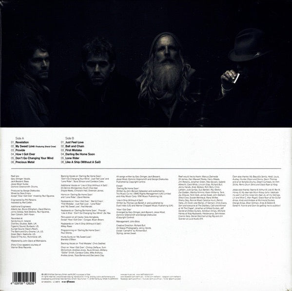 Image of Back Cover of LP - EX/VG+ - REEF, Revelation (Ear Music; 0212825EMU, Europe 2018, Gatefold, 180g), Still In Opened Shrinkwrap With Hype Sticker,  - 3216040C