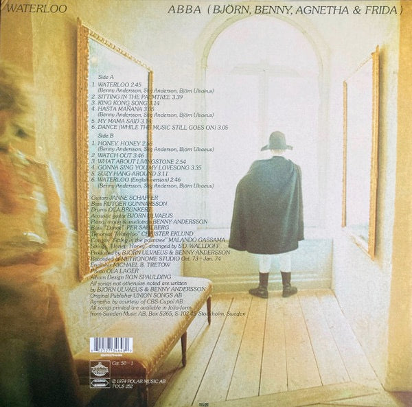 Image of Back Cover of 4833182E: LP - ABBA, Waterloo (Polar ; POLS 252, Europe 2011 Reissue, Inner)   NEW/NEW