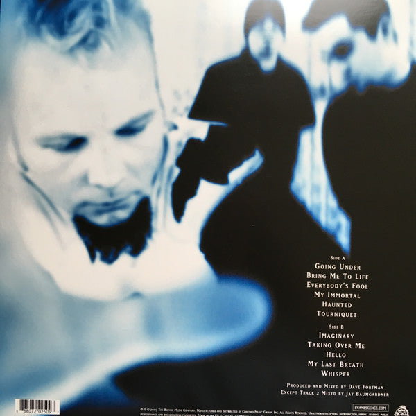 Image of Back Cover of LP - NEW/NEW - EVANESCENCE, Fallen (The Bicycle Music Company ; 7202509, Europe 2017 Reissue, Inner, 180 Gram Vinyl), ,  - 4016297C
