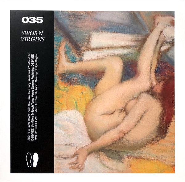 Image of Front Cover of 12" - VG+/VG+ - SWORN VIRGINS, Lazer Beam (Deewee ; DEEWEE035, Belgium 2019, Picture Sleeve, Inner), One or two minute hairlines, and one or two v light creases to sleeve, generally great copy, Sworn Virgins is Craig Louis Higgins Jr and Quinn Whalley of Warmduscher / Paranoid London. - 3226282E