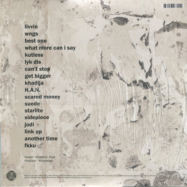 Image of Back Cover of 2xLP - VG+/VG+ - NXWORRIES, Yes Lawd! (Stones Throw Records ; STH2370, US 2016, Gatefold), ,  - 3746200S