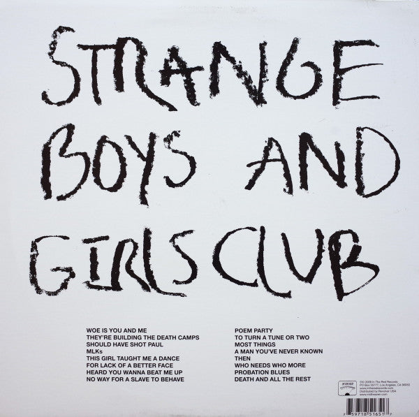 Image of Back Cover of LP - VG+/VG+ - STRANGE BOYS, And Girls Club (In The Red Recordings ; ITR 165, US 2009, Inner), Still In Opened Shrinkwrap With Hype Sticker,  - 1626082E