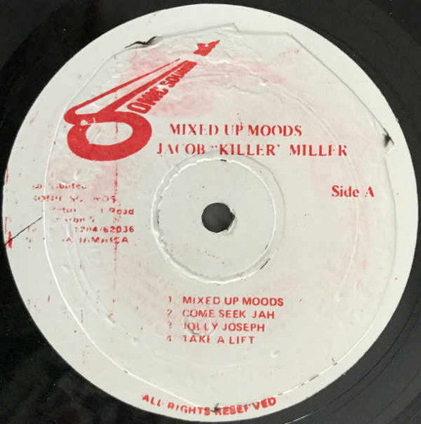 Image of Label Cover of 5114484C: LP - JACOB "KILLER" MILLER, Mixed Up Moods (Sonic Sounds; , Jamaica 1980s Reissue) Sleeve is wavy from water damage, still acceptable.  VG/G+