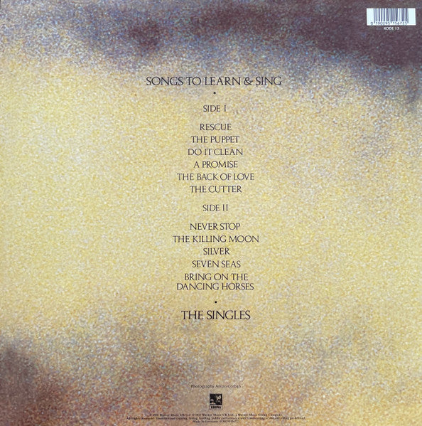 Image of Back Cover of 4214299C: LP - ECHO AND THE BUNNYMEN, Songs To Learn & Sing (Rhino; KODE 13, Europe 2022 Reissue, Inner & Insert)   NEW/NEW