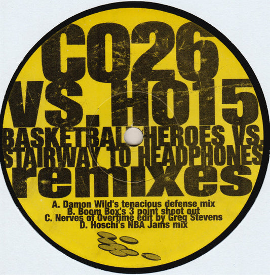 Image of Back Cover of 4945149S: 2x12" - WOODY MCBRIDE / JOSH WINK & DJ ESP, Basketball Heroes vs. Stairway To Headphones (Remixes) (Communique Records ; C026, US 1996, Plain Sleeve)   /VG