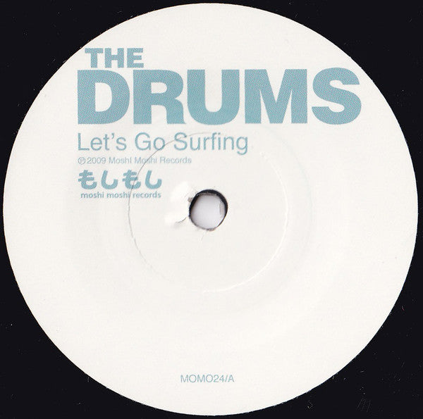 Image of Label Cover of 4624056E: 7" - THE DRUMS, Let's Go Surfing / Don't Be A Jerk, Johnny (Moshi Moshi Records ; MOMO24, UK 2009, Picture Sleeve, Limited Edition of 500)   VG+/EX