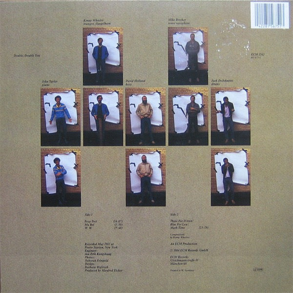Image of Back Cover of LP - VG/VG - KENNY WHEELER, MIKE BRECKER, JOHN TAYLOR, Double, Double You (ECM Records ; ECM 1262, Germany 1984), ,  - 3026169E
