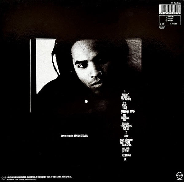 Image of Back Cover of LP - VG/G - LENNY KRAVITZ, Let Love Rule (Virgin; VUSLP 10, Europe 1989, Inner), ,  - 2616172C