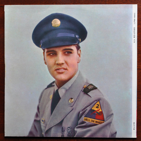 Image of Back Cover of LP - VG+/VG - ELVIS PRESLEY, Elvis (RCA Silver Spot; RD-27120, UK 1964, Laminated Flipback Sleeve, Mono), ,  - 2926059E