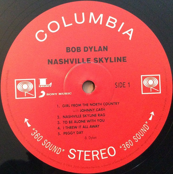 Image of Label Cover of 5134189E: LP - BOB DYLAN, Nashville Skyline (Columbia ; KCS 9825, Europe 2015 Reissue)   NEW/NEW