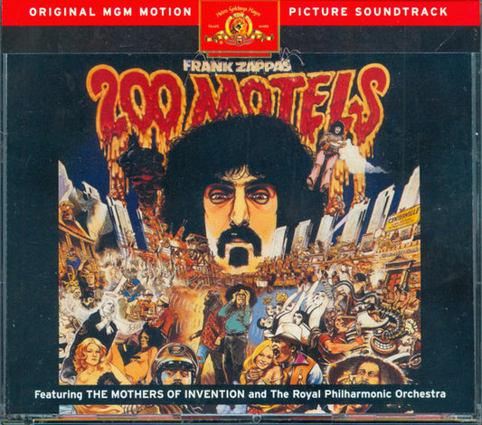 Image of Front Cover of 2xCD - VG+/VG+ - FRANK ZAPPA, 200 Motels (Rykodisc ; RCD 10513/14, Europe 1997 Reissue, Fatbox Double Case, Booklet & Poster), ,  - 2916350C