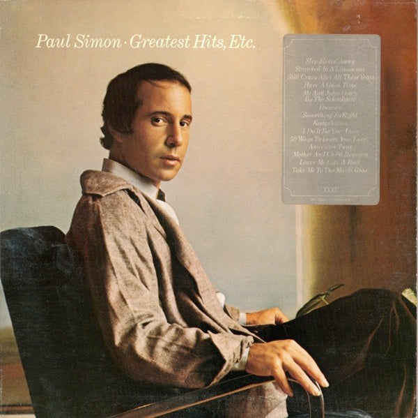 Image of Front Cover of 5114283C: LP - PAUL SIMON, Greatest Hits, Etc. (CBS ; CBS 10007, UK 1977, Gatefold, Inner, "Made In England" At Bottom Of Label.)   VG/VG+