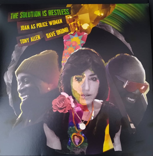 Image of Front Cover of 2xLP - VG+/VG+ - JOAN AS POLICE WOMAN, TONY ALLEN, DAVE OKUMU, The Solution Is Restless ([pias] ; PIASR5085DLP, Europe 2021, Gatefold, 2 Inners, feat Damon Albarn), Still In Opened Shrinkwrap With Hype Sticker,  - 3246004S