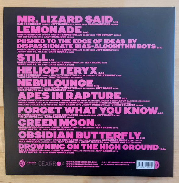Image of Back Cover of 2xLP - EX/EX - DAN ROSENBOOM, Absurd in the Anthropocene (Gearbox Records ; GB1557, UK 2020, Gatefold, Black Inners), ,  - 0926243E