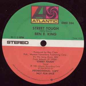 Image of Front Cover of 4314499C: 12" - BEN E. KING, Street Tough (Atlantic ; DMD 266, US 1981, Company Sleeve, Promo) Light marks to vinyl but mainly in the dead wax. Some creases to company sleeve.  VG/G+