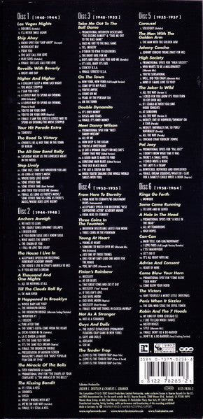 Image of Back Cover of 4555165S: 6xCD - FRANK SINATRA, Frank Sinatra In Hollywood (Reprise Records ; 8122-78285-2, Europe 2002, Box Set, Book)   VG+/VG+
