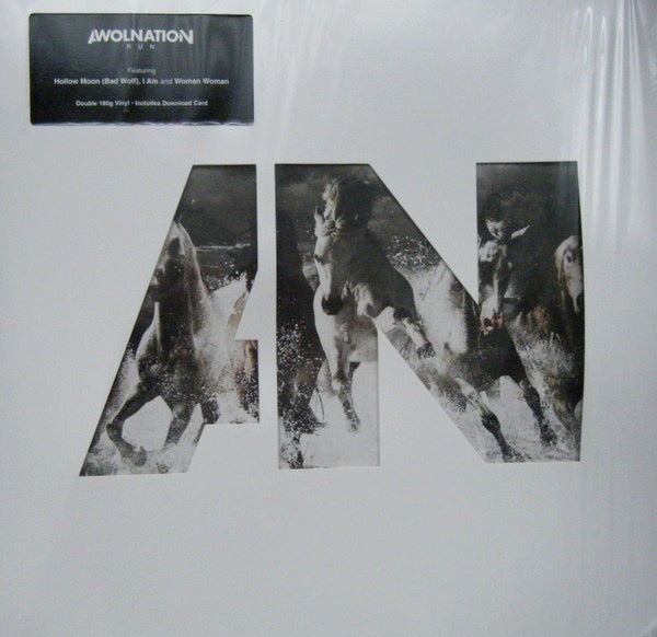 Image of Front Cover of 2xLP - EX/EX - AWOLNATION, Run (Red Bull Records ; RBR0416VL, Europe 2015, Gatefold in Die Cut Slipcase, 180 Gram Vinyl), Opened Instore, Still In Stickered Shrinkwrap,  - 3046224S