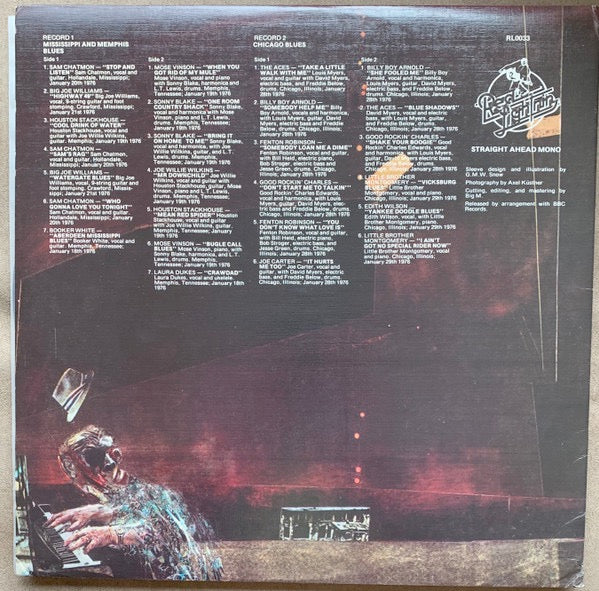 Image of Back Cover of 2xLP - VG+/VG+ - VARIOUS, Devil's Music (Red Lightnin'; RL0033, UK 1970s, Textured Gatefold Sleeve), ,  - 2926190E