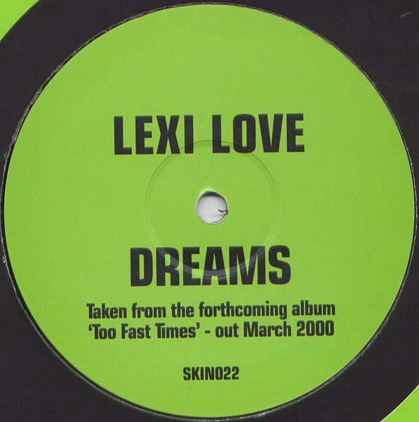 Image of Front Cover of 12" - VG/VG - LEXI LOVE, Dreams / Love 1 (Second Skin ; SKIN022, UK 2000, Company Sleeve), original company sleeve. faint rub/scuffs - still VG,  - 1946160S