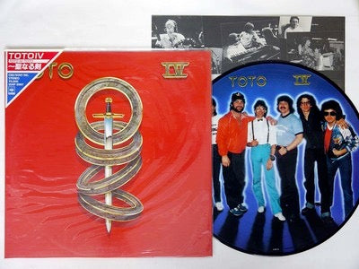 Image of Front Cover of 4224537E: LP - TOTO, Toto IV (CBS/Sony ; 30AP 2697, Japan 1982, Stickered PVC Sleeve, Insert, Picture Disc) Still In Outer Plastic. Front Sticker OK, Rear Sticker Torn  VG/VG+