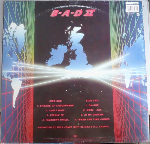 Image of Back Cover of LP - VG/VG+ - BIG AUDIO DYNAMITE II, Kool-Aid (CBS ; 467466 1, UK 1990, Insert), Split Seam,  - 2116209C