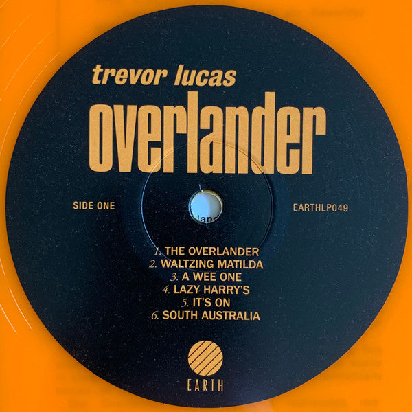 Image of Label of 0253063S: LP - TREVOR LUCAS, Overlander (RSD 2022) (Earth Recordings; EARTHP049, UK 2022, Insert, Postcard, Record Store Day 2022, Orange Vinyl, Download)   NEW/NEW