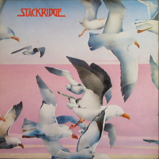 Image of Front Cover of 4144152S: LP - STACKRIDGE, Stackridge (MCA Pink and Orange; MDKS 8002, UK 1971, Gatefold) Sleeve is intact with edge wear and price sticker residue/tear. Light marks on disc.   VG/G+