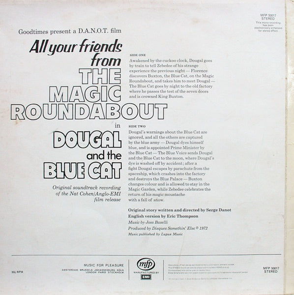 Image of Back Cover of LP - VG/VG - MAGIC ROUNDABOUT, Dougal and the Blue Cat - OST (MFP; 50017, UK 1972), ,  - 2226394E