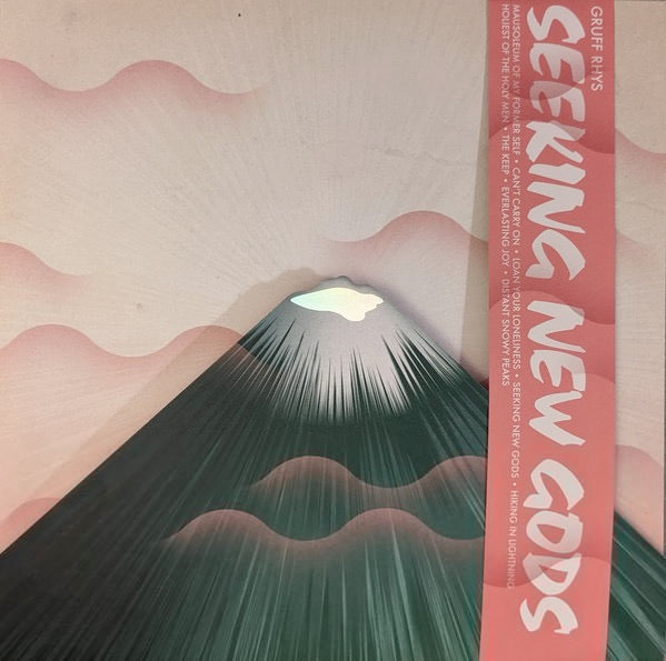 Image of Front Cover of LP - VG+/EX - GRUFF RHYS, Seeking New Gods (Rough Trade ; RT0127LP2, Europe 2021, Die-cut envelope sleeve, Super Furry Animals. Green Vinyl. With OBI.), Opened Instore,  - 3446300S