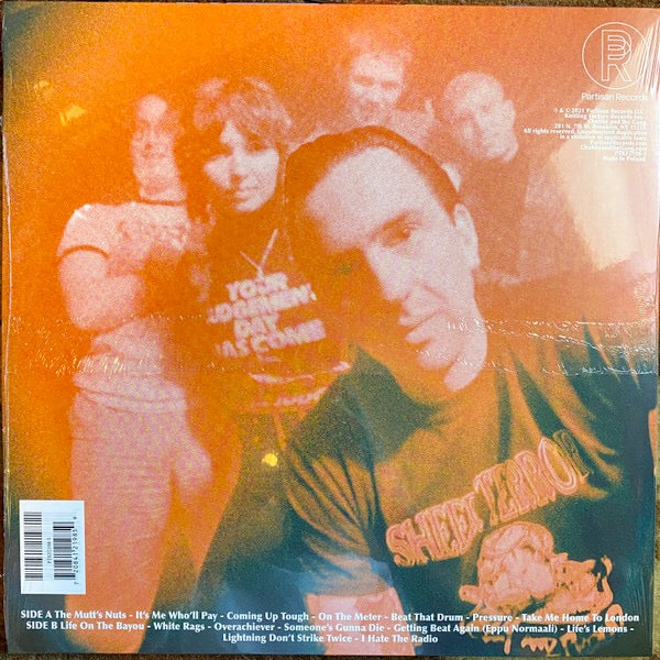 Image of Back Cover of LP - VG+/VG+ - CHUBBY AND THE GANG, The Mutt's Nuts (Partisan Records ; PTKF2198-1, UK 2021, Inner & Insert, Orange Vinyl), ,  - 1746199S