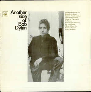 Image of Front Cover of LP - VG/VG+ - BOB DYLAN, Another Side Of Bob Dylan (CBS Sunburst Label; SBPG 62429, UK 1970s Reissue), ,  - 1826227E