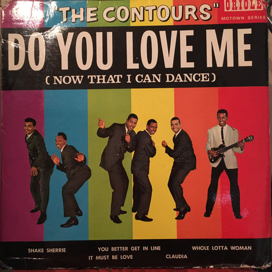 Image of Front Cover of 4324269E: LP - THE CONTOURS, Do You Love Me (Now That I Can Dance) (Oriole ; PS 40043, UK 1963, Laminated Flipback Sleeve, Mono) Crease in lamination bottom right, and a couple negligible creases,tiniest indent sleeve opening, foxing to rear. Still a gorgeous looking sleeve, strongest VG. Record a sublime strong VG+. Really awesome copy of this.  VG/VG+