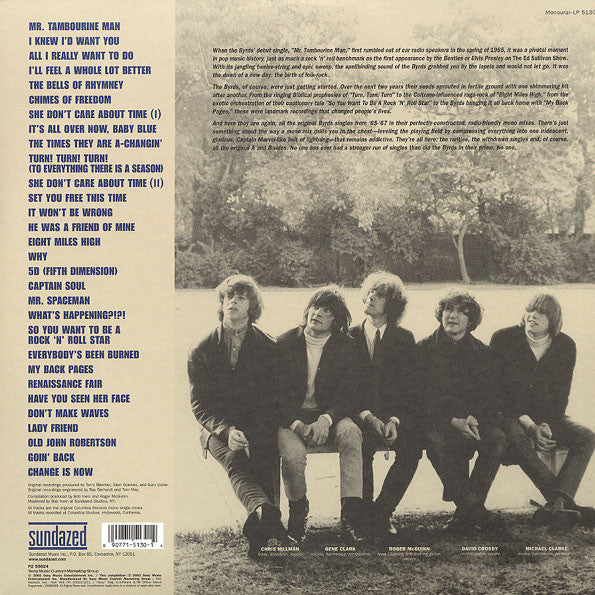 Image of Back Cover of 2xLP - VG+/VG+ - THE BYRDS, The Columbia Singles '65-'67 (Columbia ; LP 5130, US 2002, Gatefold), ,  - 3626034E