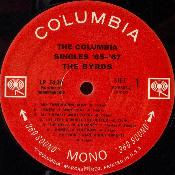 Image of Label Cover of 2xLP - VG+/VG+ - THE BYRDS, The Columbia Singles '65-'67 (Columbia ; LP 5130, US 2002, Gatefold), ,  - 3626034E