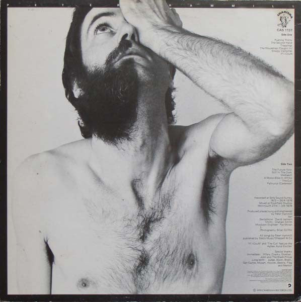 Image of Back Cover of LP - VG/VG - PETER HAMMILL, The Future Now (Charisma Hatter; CAS1137, UK 1978, Insert), ,  - 2716081C