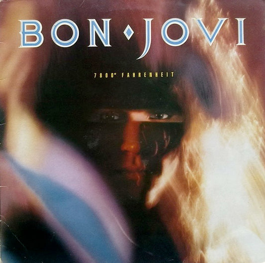 Image of Front Cover of 3614110C: LP - BON JOVI, 7800  Fahrenheit (Vertigo ; VERL 24, UK 1985, Inner) Hairlines, Ring wear  VG/VG