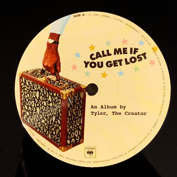 Image of Label Cover of 2xLP - NEW/NEW - TYLER, THE CREATOR, Call Me If You Get Lost (Columbia (GZ Pressing, Alternate Cover); 19439916641, Worldwide 2022, Insert, Black Vinyl.), , Tyler, The Creator returns with his highly anticipated 6th studio album "Call Me If You Get Lost" with features from Pharrell Williams, Brent Faiyaz and Lil Wayne. The album includes the previously-released songs 'Lumberjack" and "Wusyaname". - 0956120S