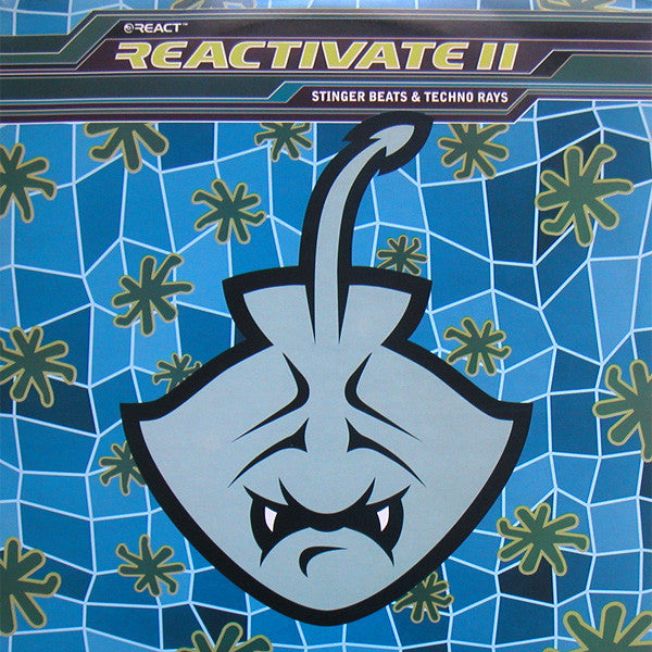 Image of Front Cover of 3xLP - G+/G+ - VARIOUS, Reactivate 11 (Stinger Beats & Techno Rays) (React ; REACT LP88, UK 1996, Picture Sleeve), Sides A/B and E/F have had their labels on both sides painted over entirely, side D label has a lot of blue marker pen on it.  Discs have lots of light marks and hairlines, D/C is in best condition. Sleeve is battered and creased.,  - 1716386C