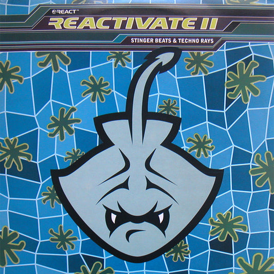 Image of Front Cover of 3xLP - G+/G+ - VARIOUS, Reactivate 11 (Stinger Beats & Techno Rays) (React ; REACT LP88, UK 1996, Picture Sleeve), Sides A/B and E/F have had their labels on both sides painted over entirely, side D label has a lot of blue marker pen on it.  Discs have lots of light marks and hairlines, D/C is in best condition. Sleeve is battered and creased.,  - 1716386C