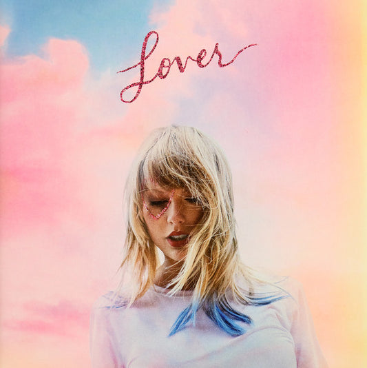 Image of Front Cover of 2xLP - NEW/NEW - TAYLOR SWIFT, Lover (Republic Records; 814845, Europe 2019, 2 Inners, 1 x Baby Pink Vinyl 1 x Light Blue Translucent Vinyl), , Vinyl issue GRAMMY  Award-winning, record-breaking superstar s seventh album. Cementing her status as a worldwide critical phenomenon, Taylor captures #1 on the Billboard Hot 100 Songwriters Chart for the third consecutive week, anchored by  Lover,    You Need To Calm Down  and   ME!  featuring Brendon Urie of Panic! At The Disco. - 0416409C