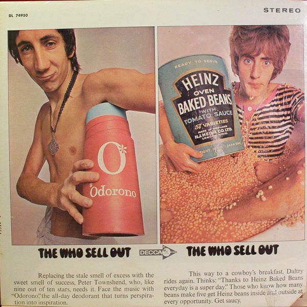 Image of Front Cover of 0324281E: LP - THE WHO, Sell Out (Decca Colourband; DL 74950, US 1968, Stereo, Pinckneyville Pressing) Cut-out (Corner cut)  VG/VG