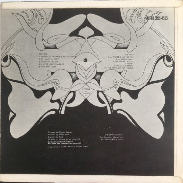 Image of Back Cover of LP - VG/VG - THE DELLS, Love Is Blue / Oh What A Night (Chess ; CRLS.4555, UK 1969, Laminated Front Sleeve), Surface tear to sleeve reverse. Disc is a strong VG.,  - 3916273C