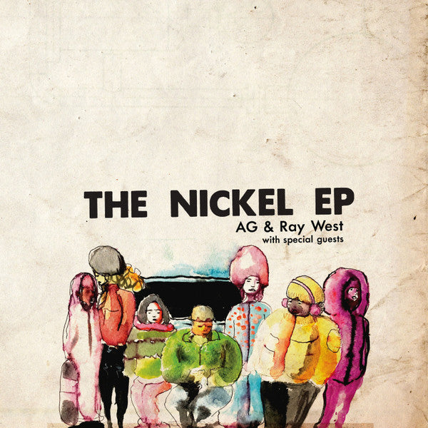 Image of Front Cover of 12" EP - EX/VG+ - AG & RAY WEST, The Nickel EP (Red Apples 45  ; RA45016, US 2015, Picture Sleeve), Light marks only.,  - 1726120E