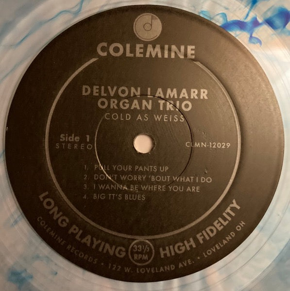 Image of Label Cover of LP - VG+/VG+ - DELVON LAMARR ORGAN TRIO, Cold As Weiss (Colemine Records ; CLMN-12029, US 2022, Gatefold, Limited Edition, Blue [Clearwater Blue] Vinyl), ,  - 1416585C