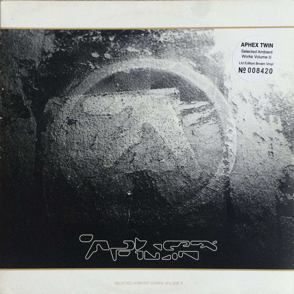 Image of Front Cover of 3xLP - VG+/VG - APHEX TWIN, Selected Ambient Works Volume II (Warp Records ; WARPLP21LTD, UK 1994, Gatefold, Insert, Stickers, Limited Edition, Numbered, Brown Vinyl), Discs would be VG+ but for a few hairlines to side E. Insert and stickers included. V nice copy. Number 006812.,  - 4126052E
