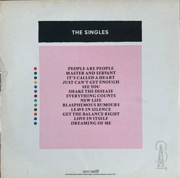 Image of Back Cover of LP - VG/VG - DEPECHE MODE, The Singles 81   85 (Mute ; MUTEL 1, UK 1985, Gatefold, Inner), ,  - 3926382E