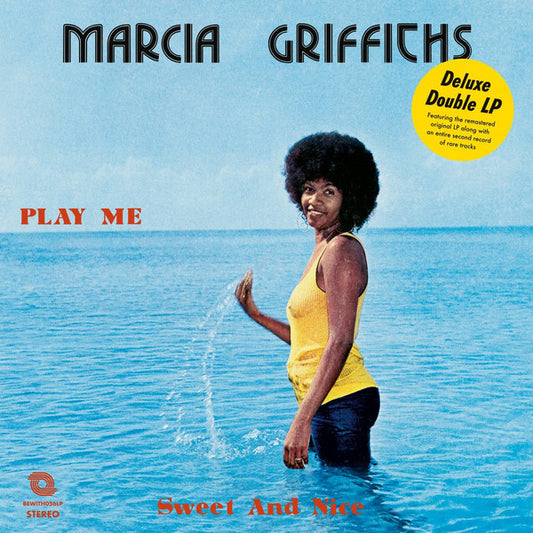 Image of Front Cover of 2xLP - NEW/NEW - MARCIA GRIFFITHS, Sweet & Nice (Be With Records ; BEWITH056LP, UK 2019 Reissue), , First issued in Jamaica in 1974, Play Me Sweet and Nice became an instant best seller and reinforced Marcia Griffiths' standing as the island's leading lady of song. The album was subsequently picked up for release by Trojan, although its original title was deemed too risque for UK audiences and so re-titled Sweet Bitter Love. Now, over 30 years since its original release, the LP is fi