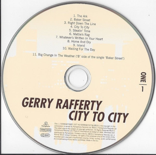 Image of Label Cover of 2xCD - VG+/VG+ - GERRY RAFFERTY, City To City (EMI ; 5099908726728, Europe 2011 Reissue, Triple Gatefold, Booklet), ,  - 3416503C