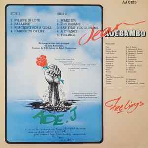 Image of Back Cover of LP - VG+/VG+ - JEAN ADEBAMBO, Feelings (ADE.J; AJ 0123, UK 1983), Shiny EX copy. Nice looking sleeve.,  - 3646142S