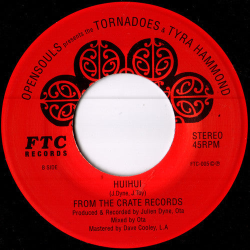 Image of Back Cover of 7" - /EX - THE TORNADOES, You Got Me Thinkin' / Huihui (From The Crate ; FTC 005, New Zealand 2006, Plain Sleeve), ,  - 2926301E